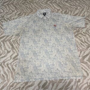 FootJoy 123rd US Open White Floral Polo Shirt